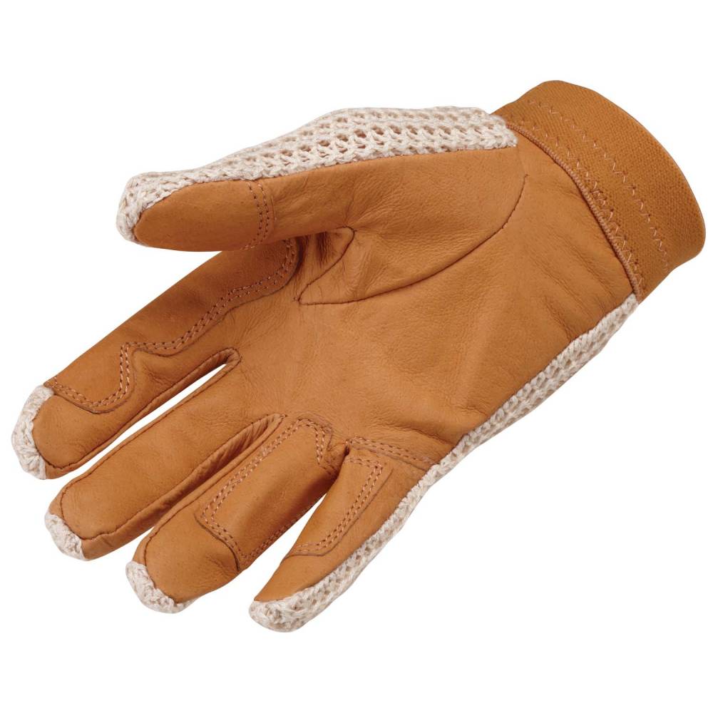 TuffRider Premium Crochet And Leather Ladies Gloves size 8 